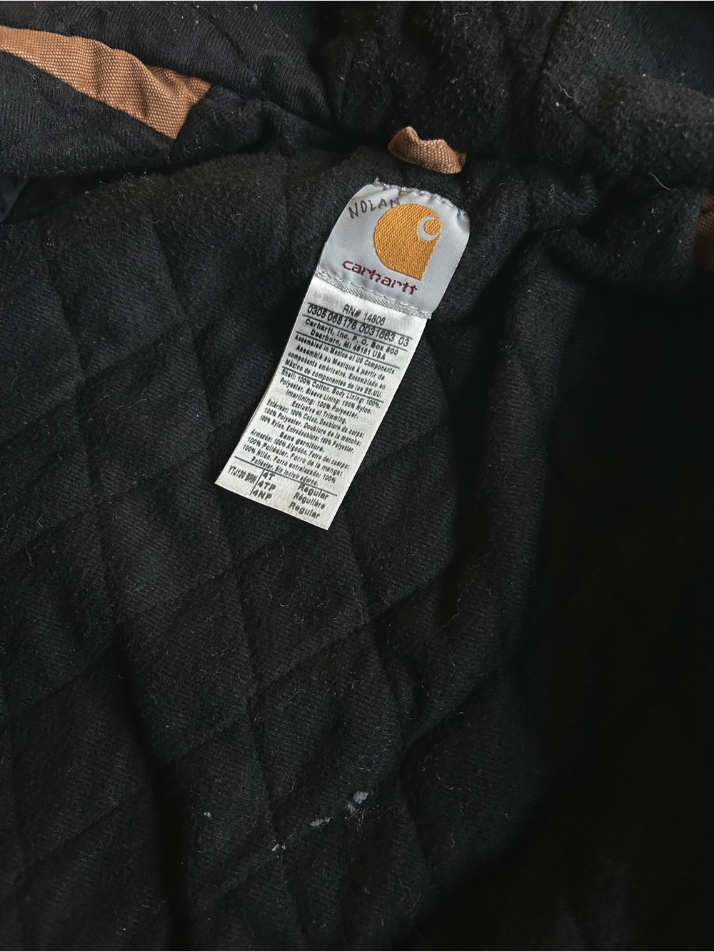 Carhartt Toddler Boys' Full-Zip Quilt-Lined Canvas Jacket, 4T - Picture 8 of 9